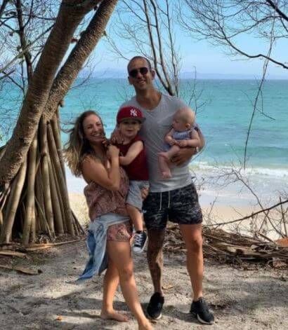 Jayson Watts with his Family.